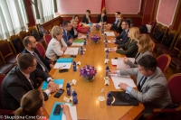 Members of the Committee on European Integration meet a delegation of the Bulgarian National Assembly