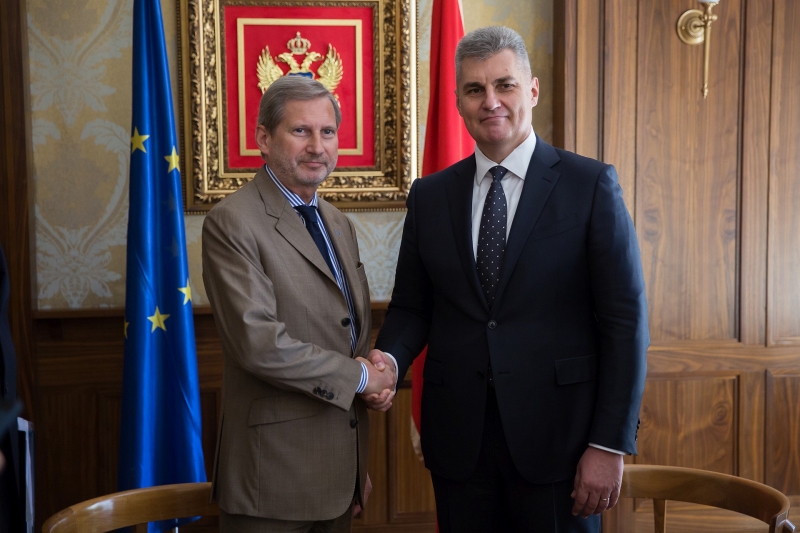 President of the Parliament hosts European Commissioner for European Neighbourhood Policy and Enlargement Negotiations
