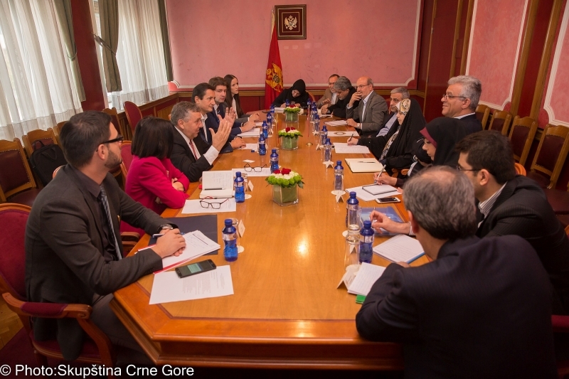 Four committees hold meetings with Iranian Parliamentary Friendship Group with Parliament of Montenegro