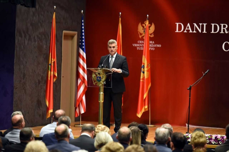 President of the Parliament holds a speech on the occasion of Day of Public Prosecutors of Montenegro