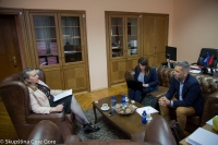 Ms Drobnjak and Mr Hadzi Zafirov hold meeting