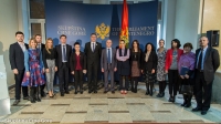 Secretary General of the Parliament of the Republic of Albania with associates visits the Parliament of Montenegro