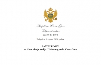 Ustavni odbor Skupštine Crne Gore: Javni poziv za izbor dvoje sudija Ustavnog suda Crne Gore