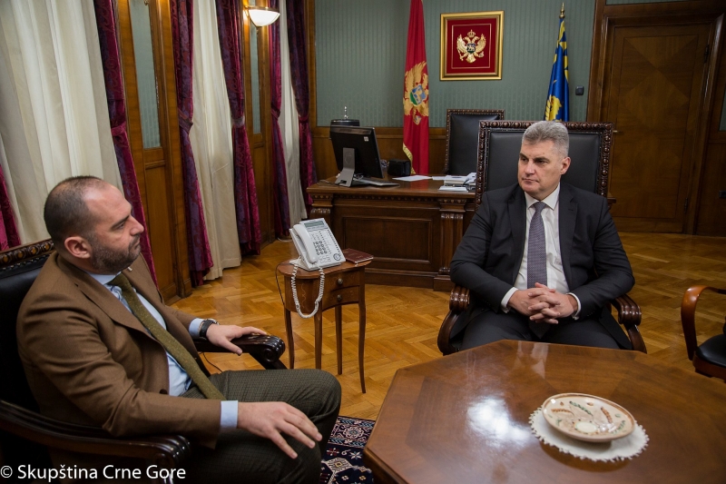 Predsjednik Skupštine primio u nastupnu posjetu novog ambasadora Republike Albanije