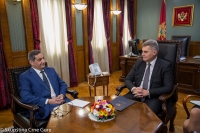 President of the Parliament talks with the Ambassador of Jordan