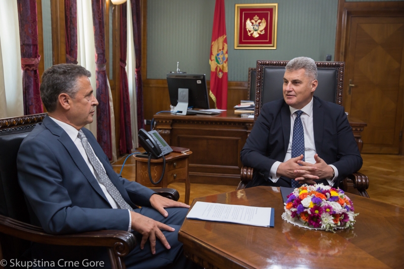 Predsjednik Skupštine primio u oproštajnu posjetu  ambasadora Republike Kosovo