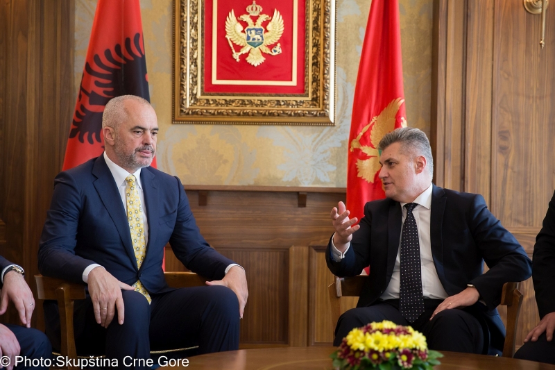 Mr Brajović – Mr Rama: Good neighborhood policy of Montenegro and Albania important for strengthening stability in the region