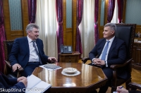 President Brajović today talks with the Hungarian Ambassador
