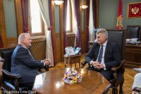 President of the Parliament of Montenegro receives Dutch Ambassador in a farewell visit