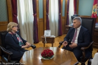 President of the Parliament of Montenegro hosts the US Ambassador on farewell visit