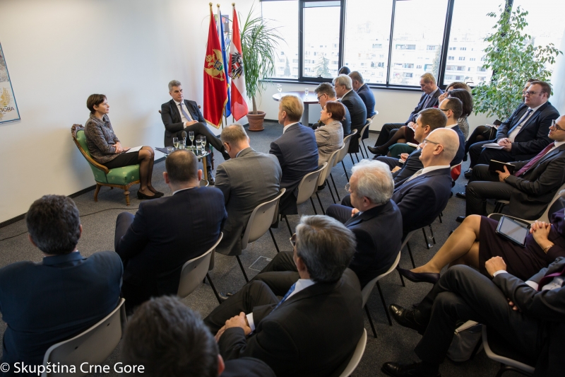 President of the Parliament a guest of honour at the meeting of EU ambassadors in Podgorica