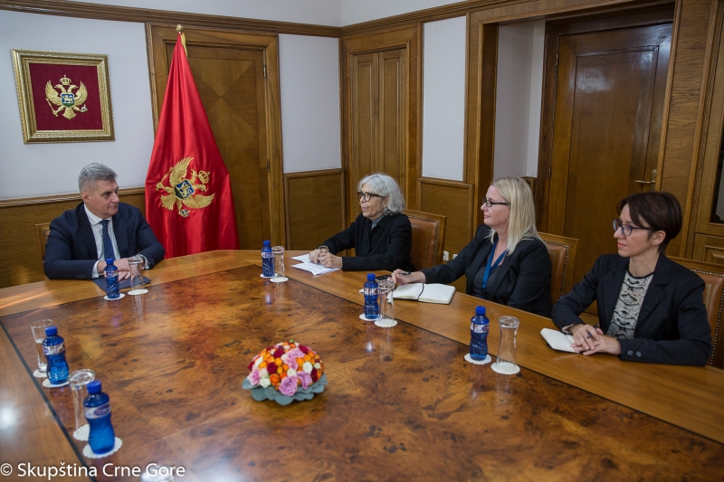 Predsjednik Skupštine primio šeficu Misije OEBS-a u Crnoj Gori