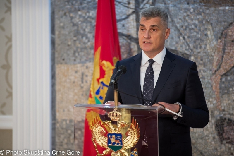President of the Montenegrin Parliament Mr Ivan Brajović wishes a happy Europe Day to EP President Mr Antonio Tajani