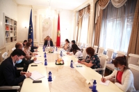President Brajović today talks with the Core Team of the ODIHR election observation mission (EOM)