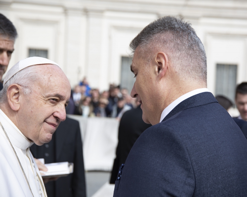 Predsjednik Skupštine se sastao sa papom Franjom