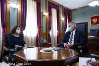 Mr Brajović with Israeli Ambassador Ms Alona Fisher-Kamm