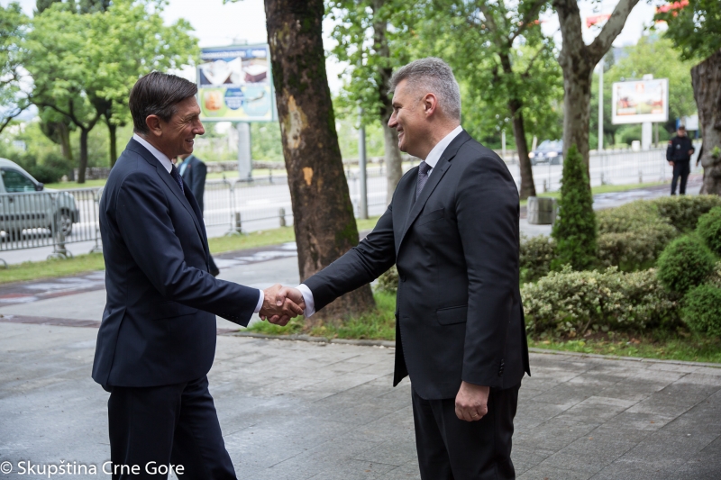 President of the Parliament speaks with the President of the Republic of Slovenia
