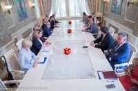 Members of the Security and Defence Committee meet with the delegation of the Assembly of the Republic of Macedonia