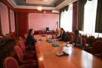 Chairperson of the Committee on International Relations and Emigrants Mr Andrija Nikolić receives Ambassador of the Republic of Kosovo Mr Skender Durmishi